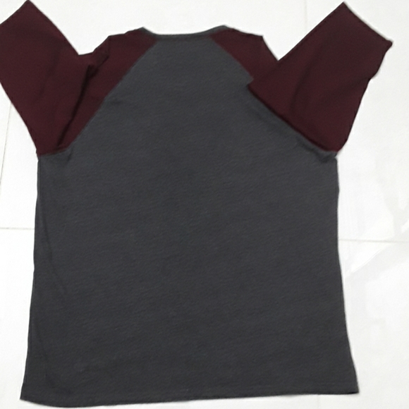 American Rag cranberry and gray t-shirt - Picture 4 of 5